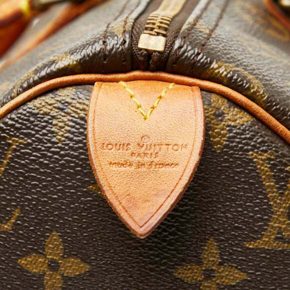 Louis Vuitton Monogram Speedy 30 Handbag/Mini Boston Bag M41526 Brown Leather... - Picture 12 of 13